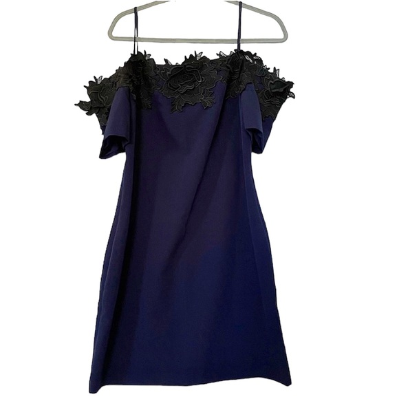 Floral Embroidered Badgley Mischka Dress - Picture 1 of 11